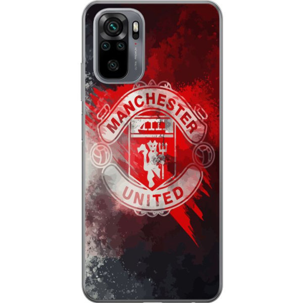 Xiaomi Redmi Note 10 Gennemsigtig cover Manchester United FC