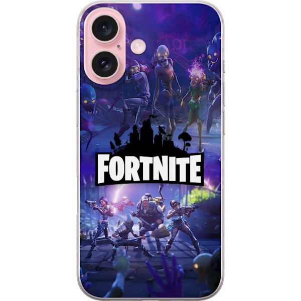 Apple iPhone 16 Genomskinligt Skal Fortnite