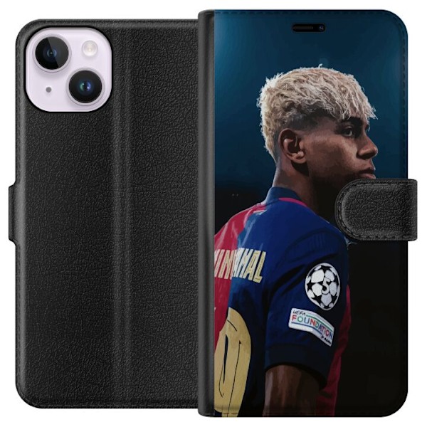 Apple iPhone 15 Tegnebogsetui Lamine Yamal - Barcelonas Wunder