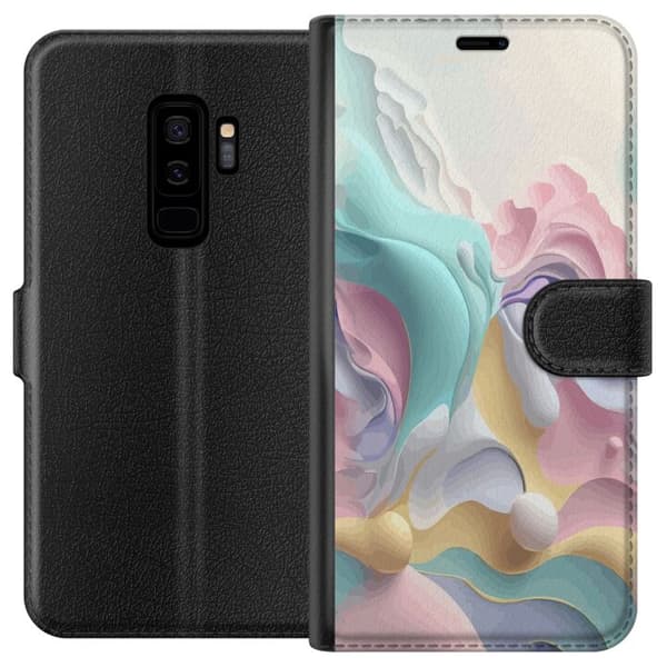 Kompatibel Tegnebogsetui til Samsung Galaxy S9+ Pastel