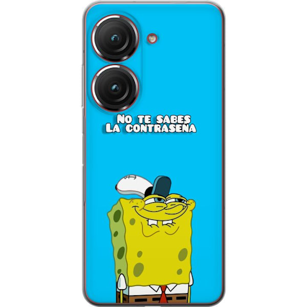 Asus Zenfone 9 Gennemsigtig cover SvampeBob Firkant