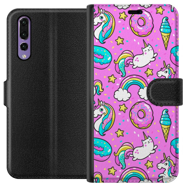 Huawei P20 Pro Lommeboketui Unicorns