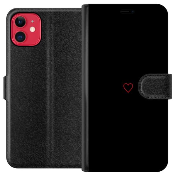 Kompatibel Tegnebogsetui til Apple iPhone 11 Hjerte
