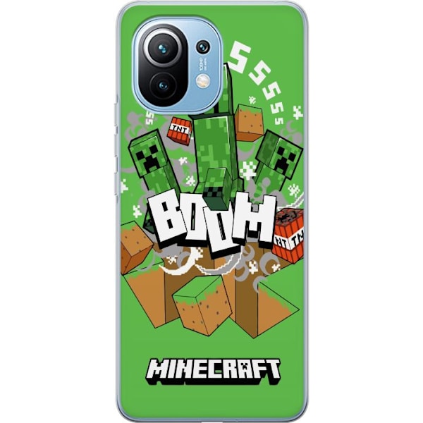 Xiaomi Mi 11 Läpinäkyvä kuori Minecraft Boom
