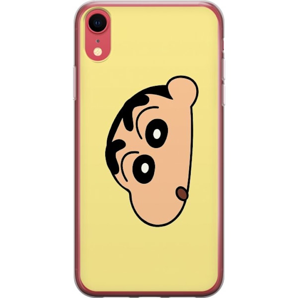 Apple iPhone XR Läpinäkyvä kuori Peeking Shinchan