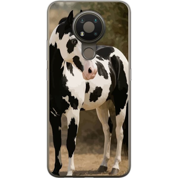 Nokia 3.4 Gennemsigtig cover Smuk Hest - elegant illustration