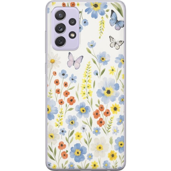 Samsung Galaxy A52s 5G Genomskinligt Skal Sommarblommor