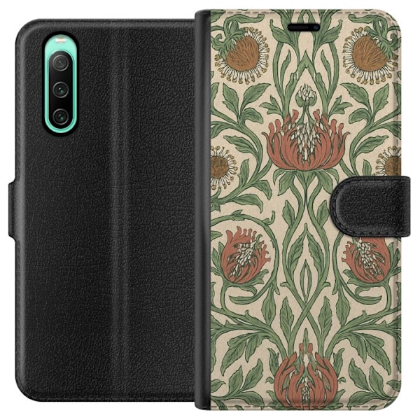 Sony Xperia 10 IV Tegnebogsetui Blad Detaljer