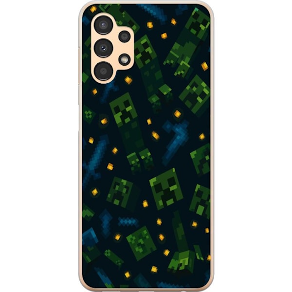 Samsung Galaxy A13 Läpinäkyvä kuori Minecraft Dungeons Mob