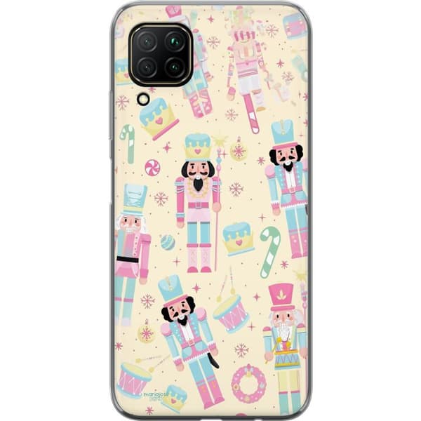 Kompatibelt Mobildeksel til Huawei P40 lite Jul rosa