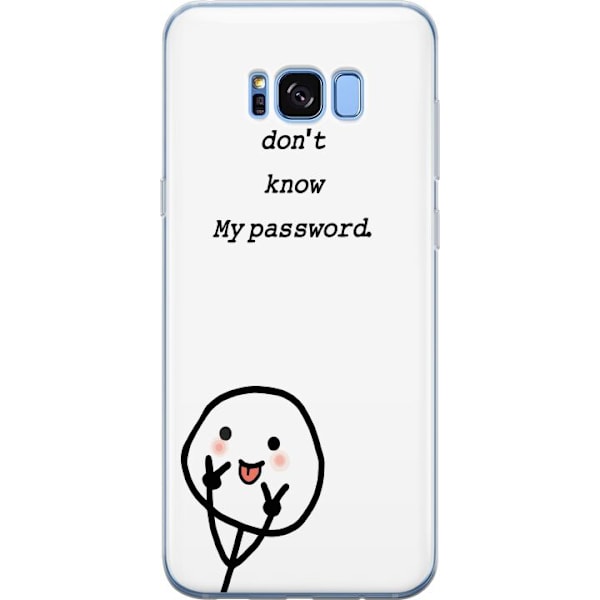 Samsung Galaxy S8 Genomskinligt Skal You Don’t Know My Password – edgy textmotiv med attityd