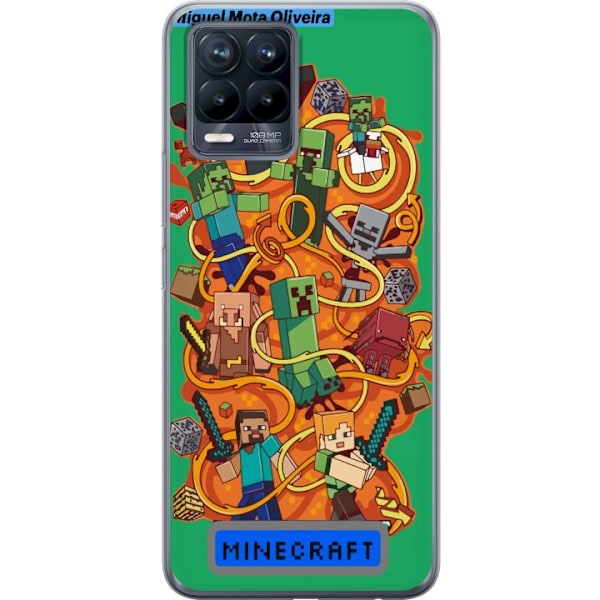 Realme 8 Genomskinligt Skal Minecraft