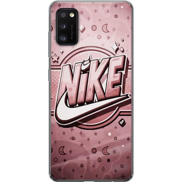 Samsung Galaxy A41 Genomskinligt Skal Nike Rosa