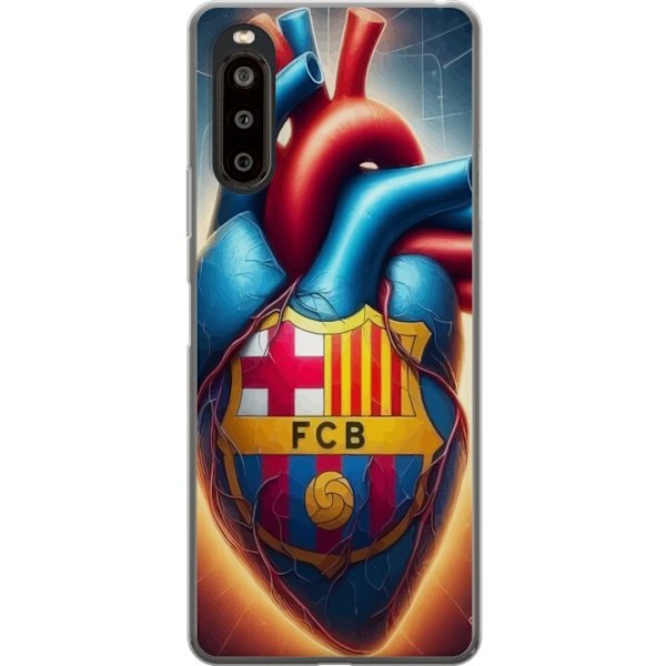 Sony Xperia 10 II Gjennomsiktig deksel FCB Hjerte