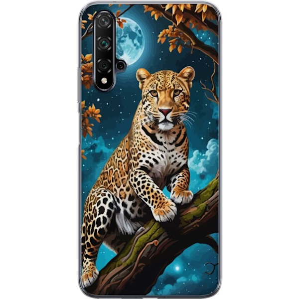 Huawei nova 5T Läpinäkyvä kuori Leopard