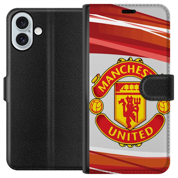 Apple iPhone 16 Plus Tegnebogsetui Manchester United F.C.