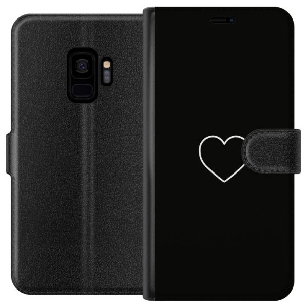Samsung Galaxy S9 Plånboksfodral Hjärta