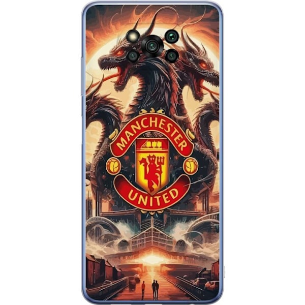 Xiaomi Poco X3 Pro Läpinäkyvä kuori Manchester United