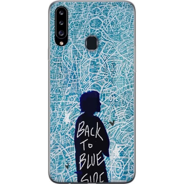 Kompatibelt Mobildeksel til Samsung Galaxy A20s Back To Blue Side turkis
