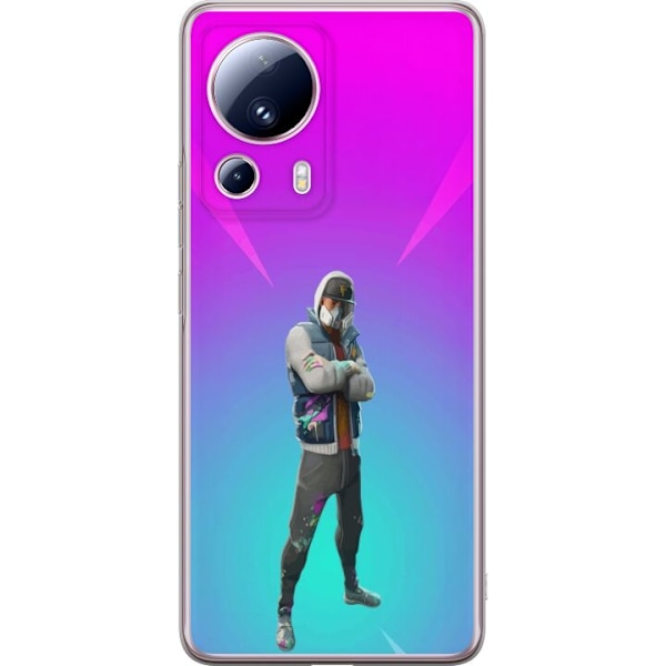 Xiaomi 13 Lite Gjennomsiktig deksel svart ridder fortnite