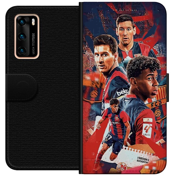 Huawei P40 Tegnebogsetui Yamal Lamine x Messi