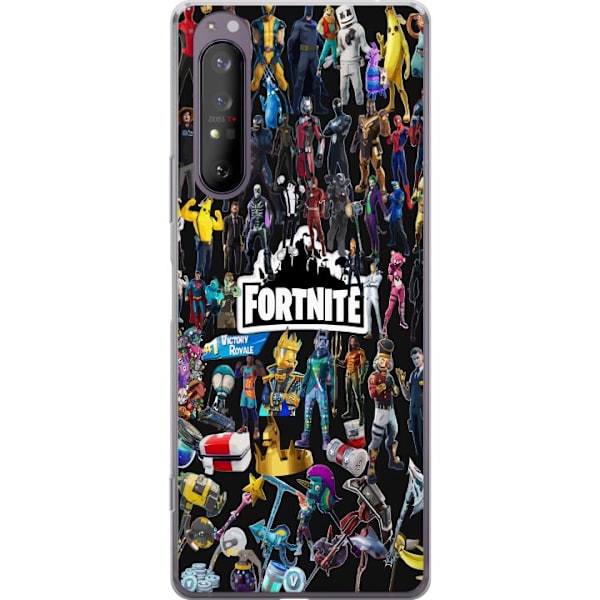 Sony Xperia 1 II Läpinäkyvä kuori Fortnite