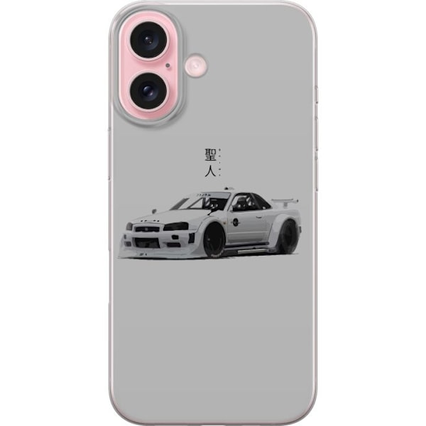 Apple iPhone 16 Läpinäkyvä kuori Auto