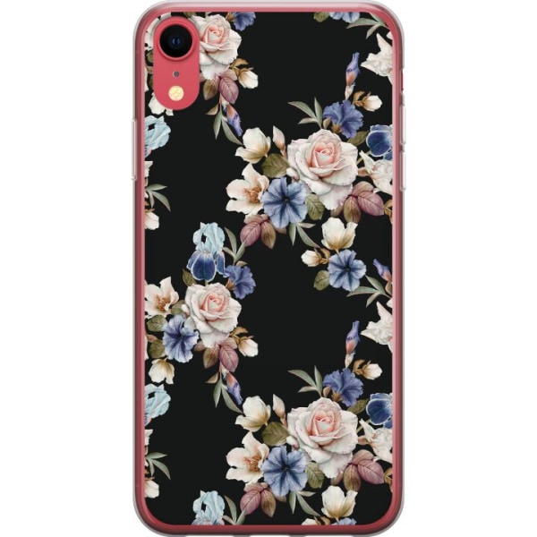 Apple iPhone XR Gennemsigtig cover Blomster