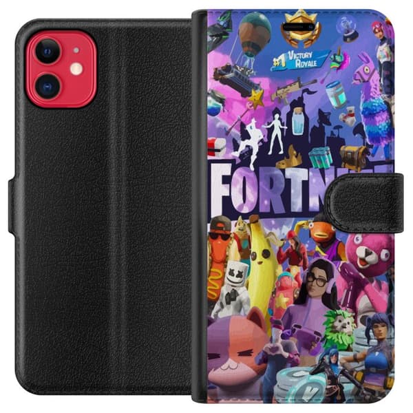 Kompatibel Tegnebogsetui til Apple iPhone 11 Fortnite