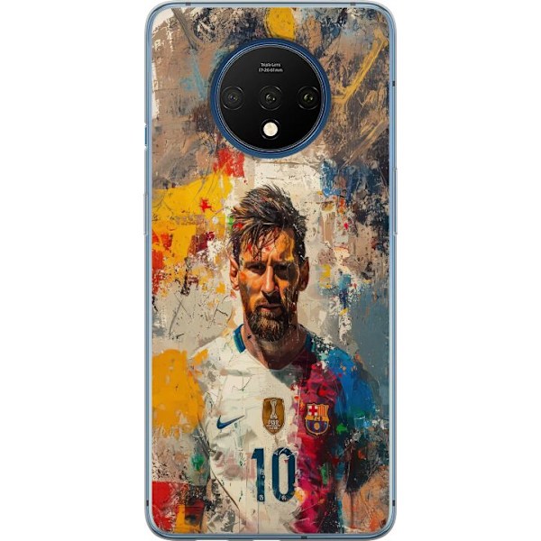 OnePlus 7T Gennemsigtig cover Messi Art