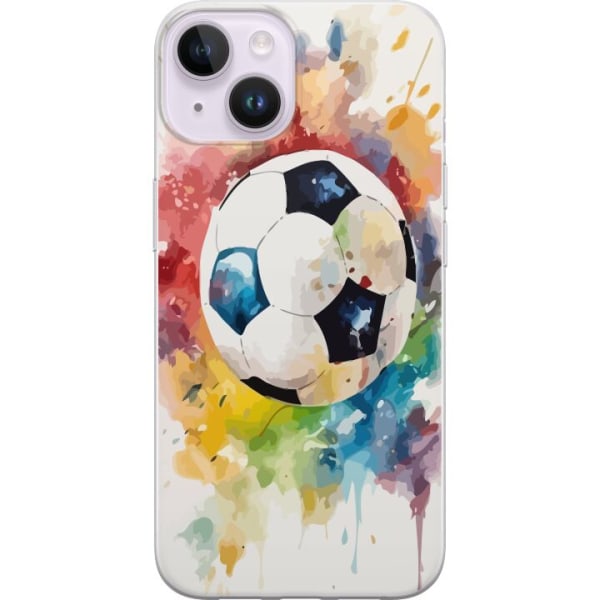Apple iPhone 15 Plus Gjennomsiktig deksel Fotball
