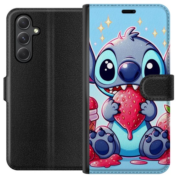 Samsung Galaxy A05s Lommeboketui  Stitch jordbær