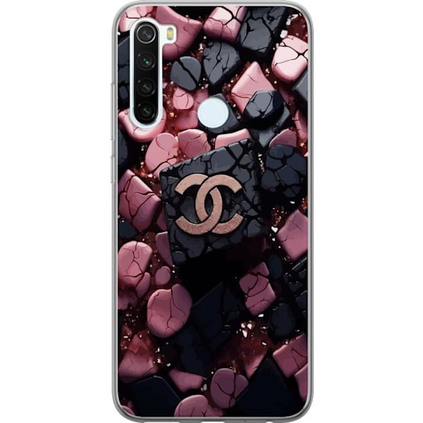 Xiaomi Redmi Note 8 Gennemsigtig cover Chanel Sort og Lyserød