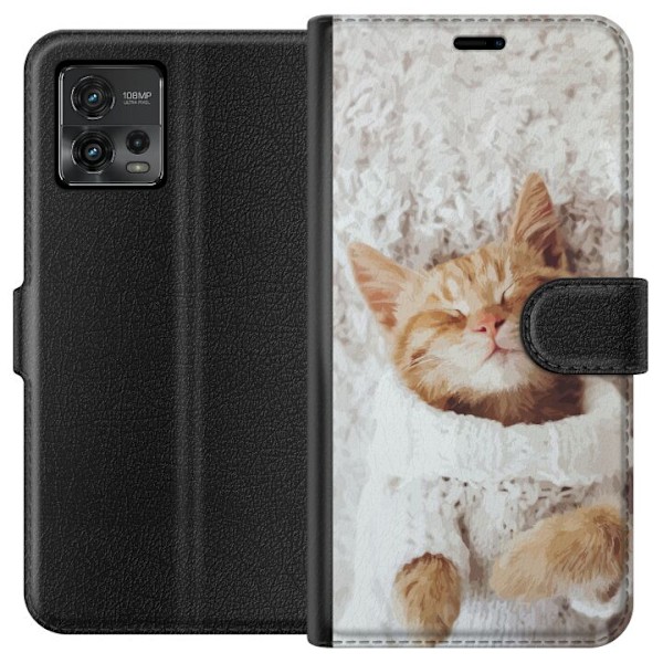 Motorola Moto G72 Lommeboketui Katt