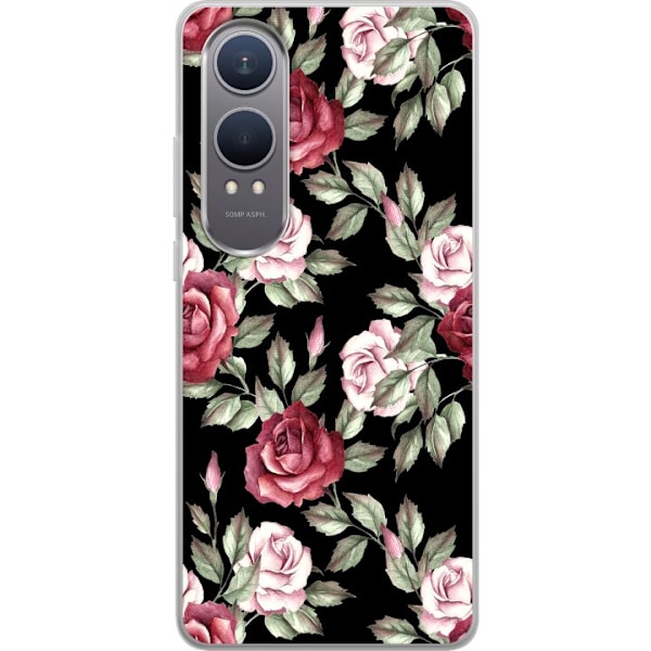 OnePlus Nord CE4 Lite Gjennomsiktig deksel Blomster