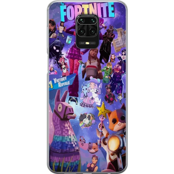 Xiaomi Redmi Note 9S Gjennomsiktig deksel Fortnite