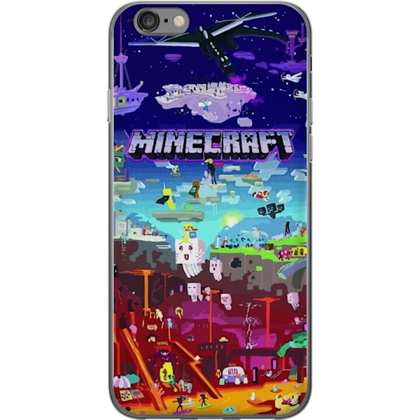 Apple iPhone 6 Läpinäkyvä kuori Minecraft