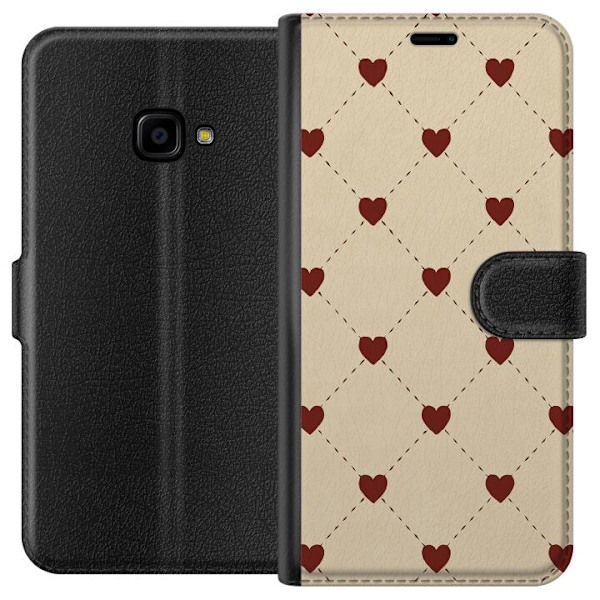 Samsung Galaxy Xcover 4 Plånboksfodral Heart Grid