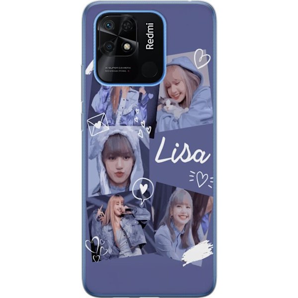 Xiaomi Redmi 10C Genomskinligt Skal Lisa Blackpink – Aesthetic K-pop Queen