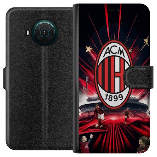 Nokia X20 Tegnebogsetui AC Milan