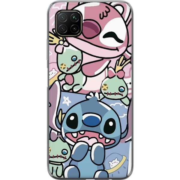 Huawei P40 lite Genomskinligt Skal Stitch