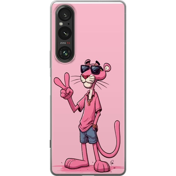 Sony Xperia 1 V Gennemsigtig cover Pink Panter Peace