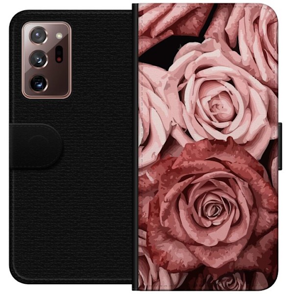 Samsung Galaxy Note20 Ultra Plånboksfodral Rosor