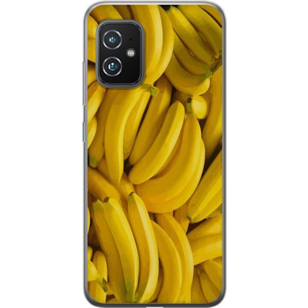 Asus Zenfone 8 Gennemsigtig cover Banan mønster