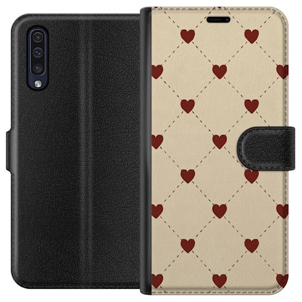 Samsung Galaxy A50 Lommeboketui Hjertegrind