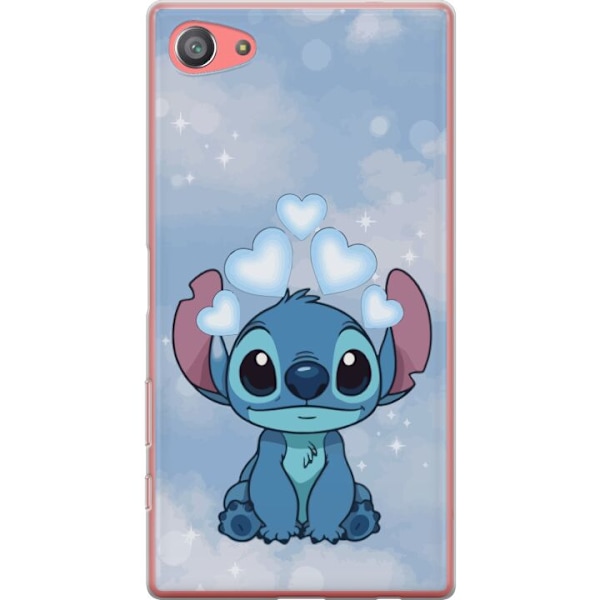 Sony Xperia Z5 Compact Läpinäkyvä kuori Stitch Hyppäävä Ilo - Hauska Suunnittelu Lahjalle