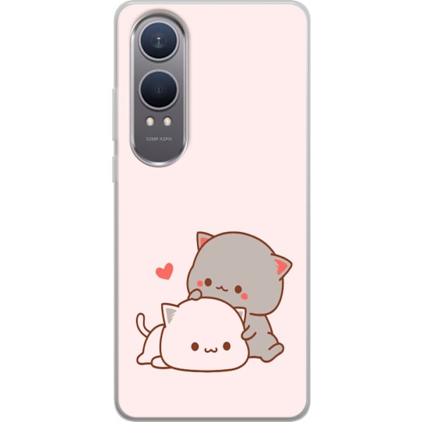 OnePlus Nord CE4 Lite Gennemsigtig cover Kawaii Kat