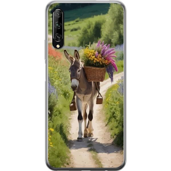 Huawei P smart Pro 2019 Läpinäkyvä kuori Aasi Eläinaihe Rauhallinen Suunnittelu Luontoaihe Suosittu Koristelu Huumori Graafinen Eläinteema Eksoot