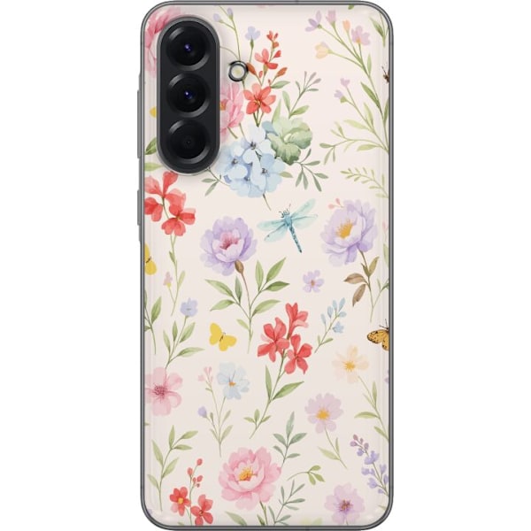 Samsung Galaxy A56 Gjennomsiktig deksel Blomster