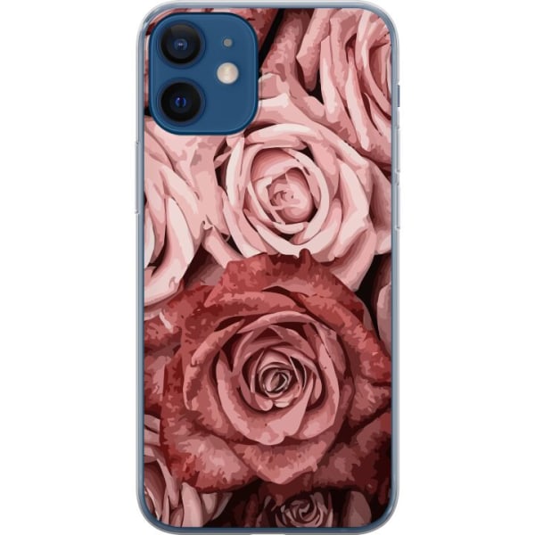 Apple iPhone 12  Läpinäkyvä kuori Ruusut